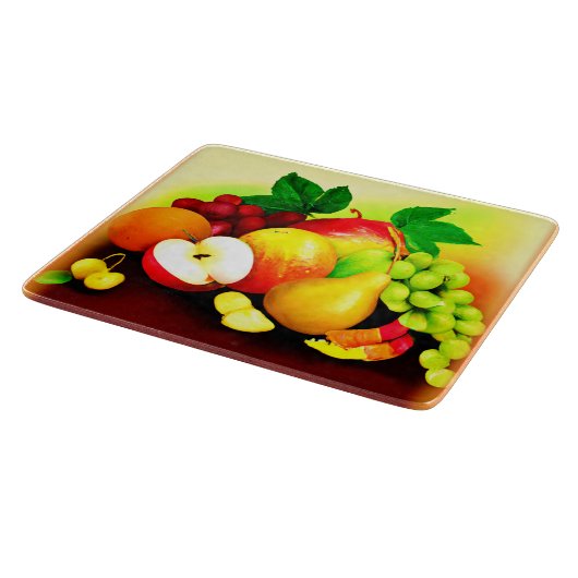 Tropisch fruitig schilderen. Bestel nu Snijplank (Hoek)