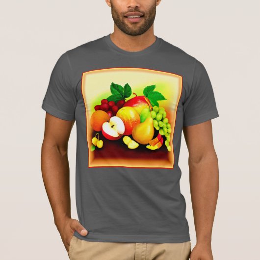 Tropisch fruitig schilderen. Bestel nu T-shirt (Voorkant)