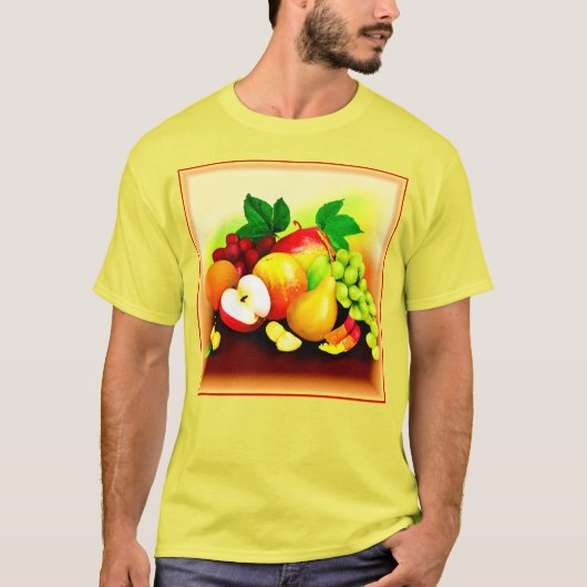 Tropisch fruitig schilderen. Bestel nu T-shirt (Voorkant)