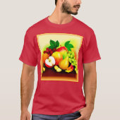 Tropisch fruitig schilderen. Bestel nu T-shirt (Voorkant)