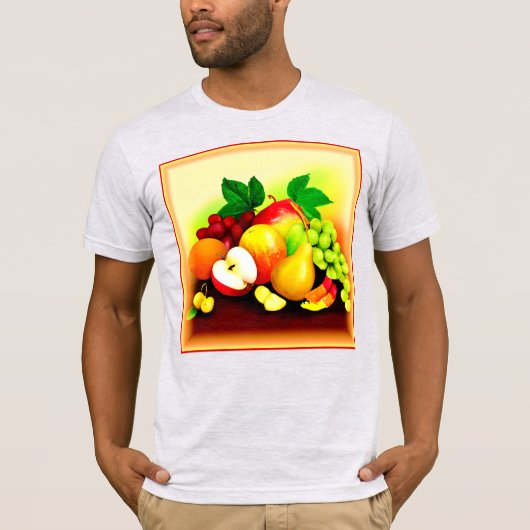 Tropisch fruitig schilderen. Bestel nu T-shirt (Voorkant)
