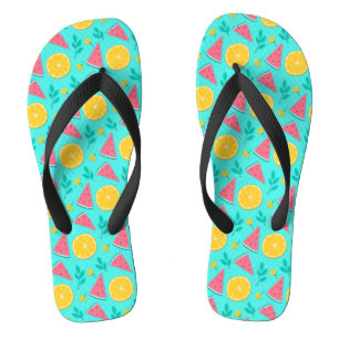 Tropisch fruitontwerp teenslippers