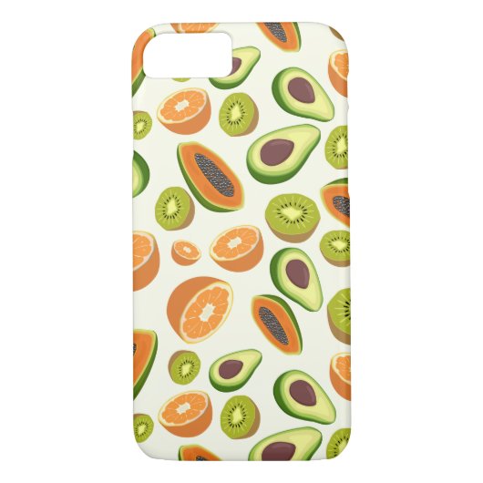 Tropisch fruitpatroon Case-Mate iPhone case (Achterkant)