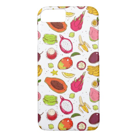 Tropisch fruitpatroon Case-Mate iPhone case (Achterkant)