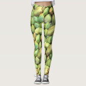 Tropisch fruitpatroon kokokosnoot leggings (Voorkant)