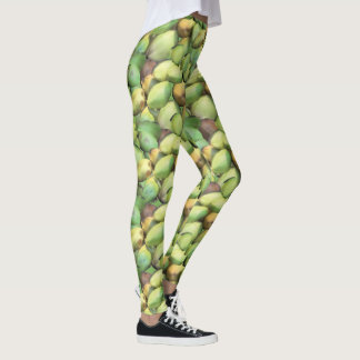Tropisch fruitpatroon kokokosnoot leggings