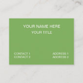 Tropisch fruitpatroon kokokosnoot visitekaartje (Achterkant)