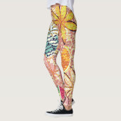 tropisch fruitpatroon leggings (Links)