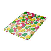 Tropisch fruitpatroon, rood en geel badmat (Gekanteld)