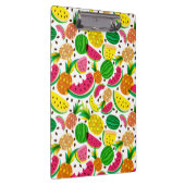 Tropisch fruitpatroon, rood en geel klembord (Rechts)