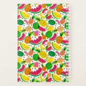 Tropisch fruitpatroon, rood en geel planner (Achterkant)