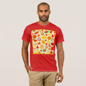 Tropisch Fruitpatroon T-shirt (Voorkant volledig)
