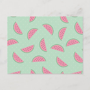 Tropisch fruitschilderingspatroon briefkaart