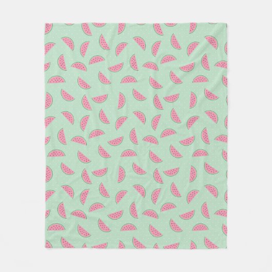 Tropisch fruitschilderingspatroon fleece deken (Voorkant)