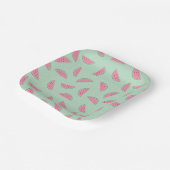 Tropisch fruitschilderingspatroon papieren bordje (Gebogen)