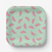 Tropisch fruitschilderingspatroon papieren bordje (Voorkant)