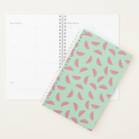 Tropisch fruitschilderingspatroon planner (Display)