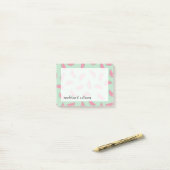 Tropisch fruitschilderingspatroon post-it® notes (Op bureau)