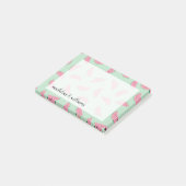 Tropisch fruitschilderingspatroon post-it® notes (Schuin)