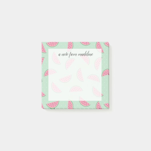 Tropisch fruitschilderingspatroon post-it® notes (Voorkant)