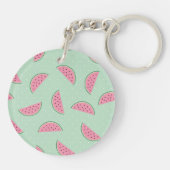 Tropisch fruitschilderingspatroon sleutelhanger (Achterkant)