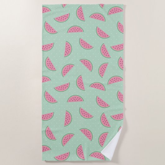 Tropisch fruitschilderingspatroon strandlaken (Voorkant)