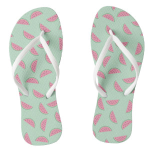 Tropisch fruitschilderingspatroon teenslippers