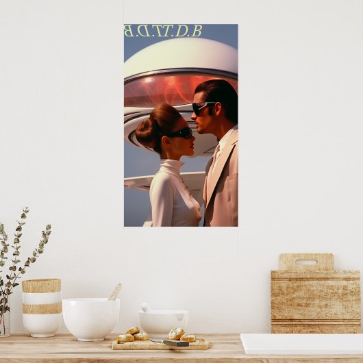 Tropisch Futurisme Zuid-Florida - BDTTDB Poster (Keuken)