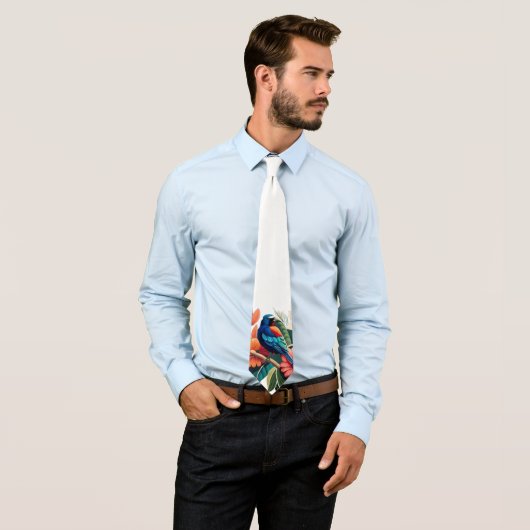 Tropisch gebaar: een levendige fusie van Flora Stropdas (In situ)