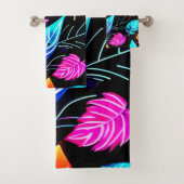 Tropisch gebladerte: bladkunst bad handdoek (Insitu)