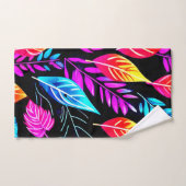 Tropisch gebladerte: bladkunst bad handdoek (Handdoek)
