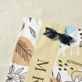 Tropisch Gebladerte Gepersonaliseerd Strandlaken (In situ)