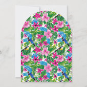 Tropisch gebladerte Hawaii Luau 30ste verjaardagsf Kaart (Achterkant)