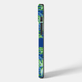 Tropisch gebladerte in groen en blauw Case-Mate iPhone case (Achterkant / Links)