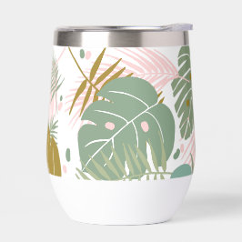 Tropisch gebladerte - Monstera en palmblad patroon