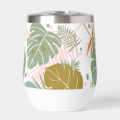 Tropisch gebladerte - Monstera en palmblad patroon (Voorkant)