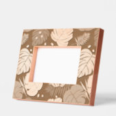 Tropisch gebladerte - Monstera en palmblad patroon Gegraveerde Lijstjes (Links)