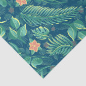 Tropisch gebladerte patroon weefsel papier (Detail)