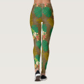 Tropisch gebladerte Summer Brown Leggings (Achterkant)
