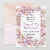 Tropisch gedroogd handpalm Laat Floral Bridesmaids Kaart (Voorkant / Achterkant)