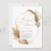 Tropisch gedroogd loof vrijgezellenfeest kaart (Voorkant)