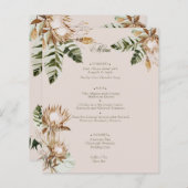 Tropisch gedroogde bloemen bananenbladeren (Voorkant / Achterkant)