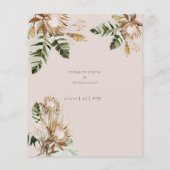 Tropisch gedroogde bloemen bananenbladeren (Achterkant)