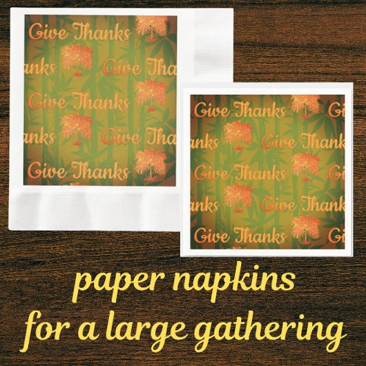 Tropisch Geef Dank Thanksgiving Palm Servet