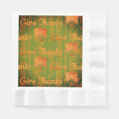 Tropisch Geef Dank Thanksgiving Palm Servet (Voorkant)