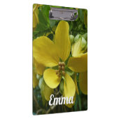 Tropisch geel geelhout met gouden douche klembord (Rechts)