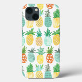 Tropisch geel groen modern ananaspatroon Case-Mate iPhone case (Achterkant)