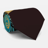 Tropisch geel zonneschijn Modern Minimalist Stropdas (Opgerold)