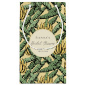 Tropisch Gele Bananenbladeren Bachelorette Klein Cadeauzakje (Achterkant)