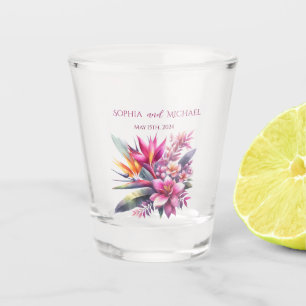 Tropisch geluk-Gehuwd-Geld/schot Dans- Shot Glas